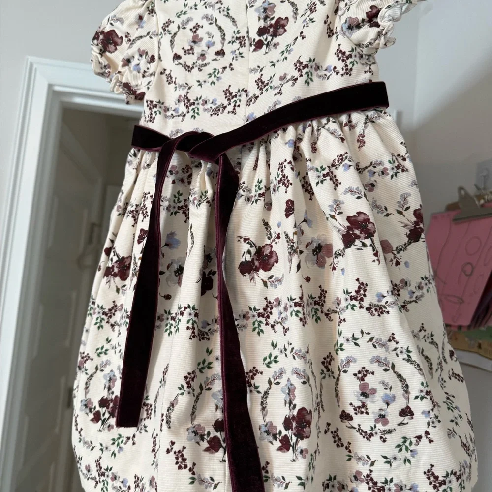 Edgehill Collection Brown Puff Sleeve Sundress - Picture 4 of 6